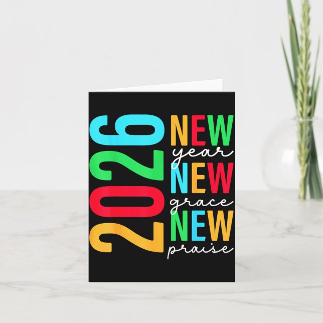 2026 New Years Eve For Women Men Mom Kids Happy Ne Card (Front)
