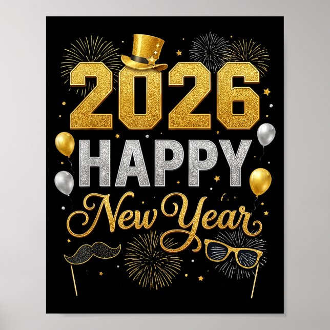 2026 New Years Eve For Womens Men Mom Kids Happy N Poster (Front)