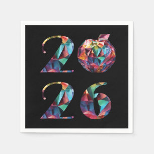 2026 New Year's Eve Party-Colorful Napkin