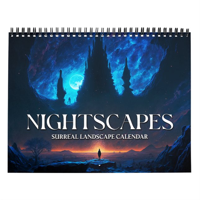2026 Nightscapes 1 Surreal Landscape Art Calendar (Cover)