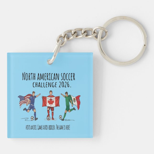 2026 North American Soccer Challenge Unity Key Ring (Back)