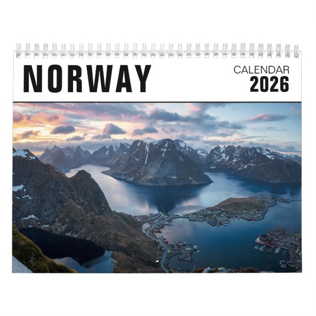 2026 Norway landscape photo Calendar (Cover)