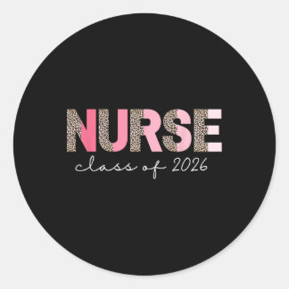 2026 Nurse Graduation, Nursing Grad Cl Of 2026 Classic Round Sticker