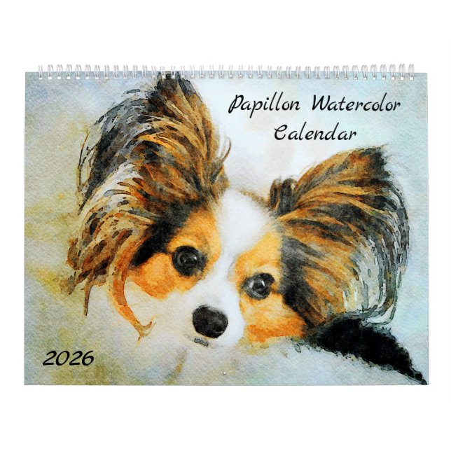 2026 Papillon Dog Mom Mama Lovers Owners Gift Calendar (Cover)