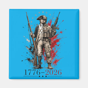 2026 Patriotic Soldier 250th Anniversary 4th July Magnet