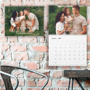 2026 Personalised 12-Month Family Photos Calendar