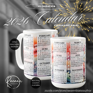 2026 Personalised 15 oz. Calendar Ceramic Mug