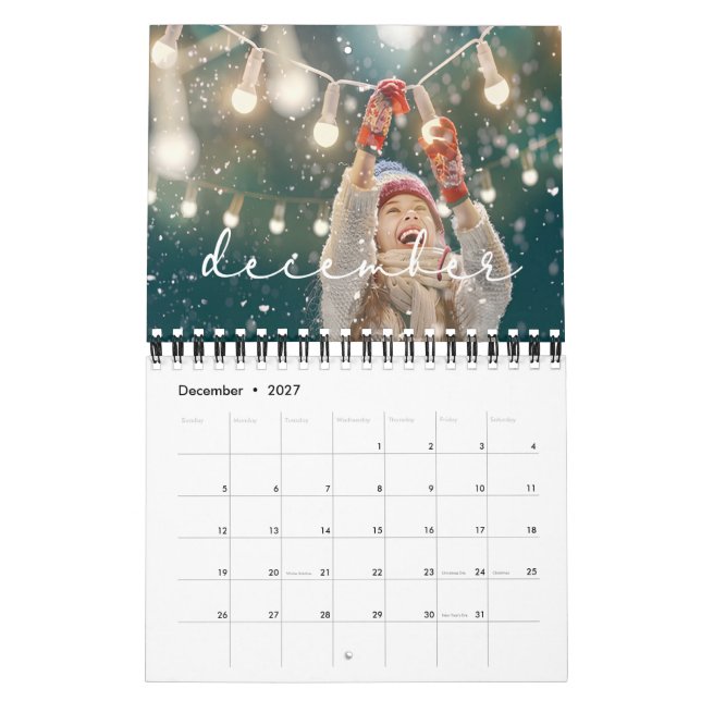 2026 Personalised family multi photo Calendar (Dec 2027)