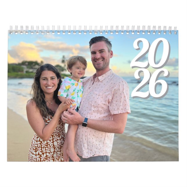 2026 Personalised Family Photo Calendar (Cover)
