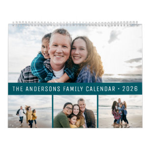 2026 Personalised Family Simple Minimalist Calendar