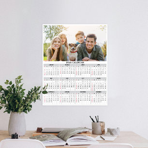 2026 Personalised Photo Calendar Poster