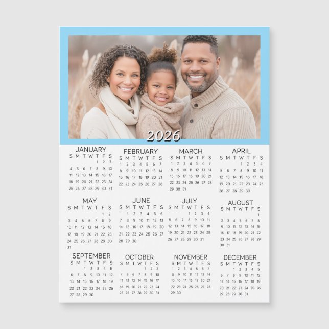 2026 Personalized Photos Mini Calendar (Front)