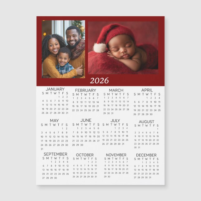 2026 Personalized Photos Mini Calendar (Front)