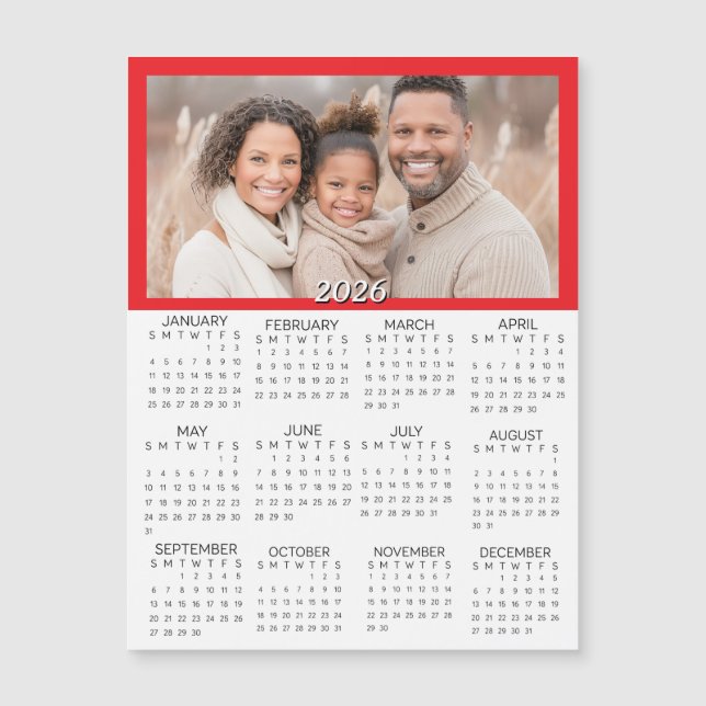 2026 Personalized Photos Mini Calendar (Front)