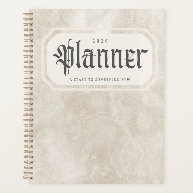 2026 Planner – A Start to Something New (Front)