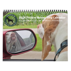 2026 Pointer Rescue Org Calendar