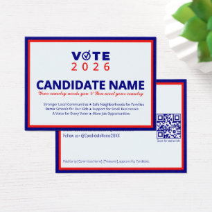 2026 Political Campaign Candidate Election Contact