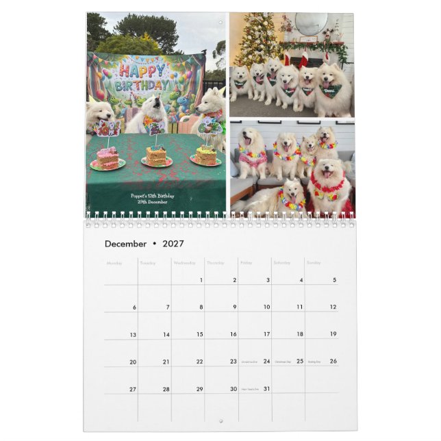 2026 Poppet and the Wolfpack Calendar (Dec 2027)