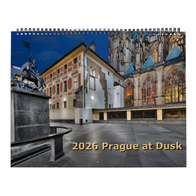 2026 Prague at Dusk Calendar (Cover)