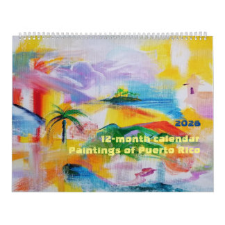 2026 Puerto Rico 12-month Calendar