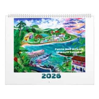 2026 Puerto Rico Artwork Calendar