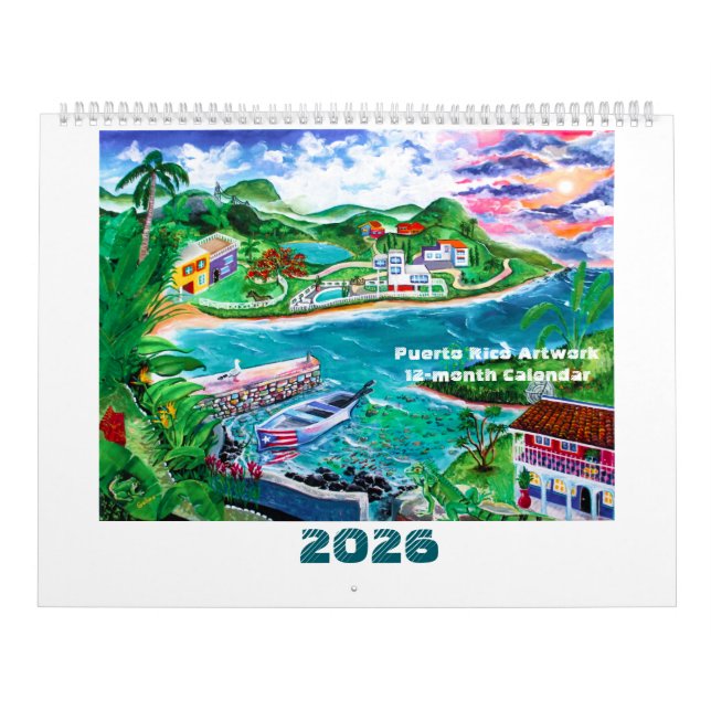 2026 Puerto Rico Artwork Calendar (Cover)