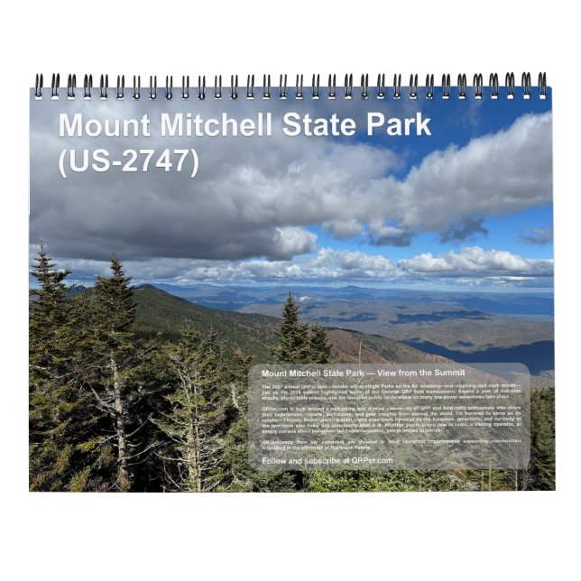 2026 QRPer.com Calendar (Back)