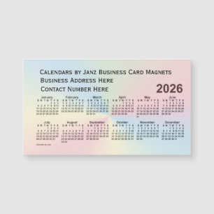 2026 Rainbow Cloud Calendar by Janz Magnet