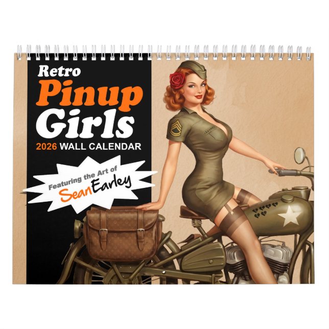 2026 Retro Pinup Girl Wall Calendar (Cover)