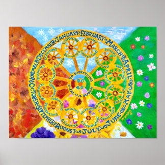 2026 Seasonal Calendar Poster