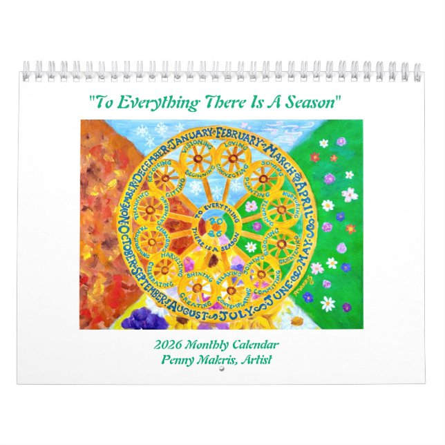 2026 Seasonal Monthly Calendar (Cover)