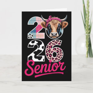2026 Senior Cow Lovers Graduation Funny Cl Shirt F Card