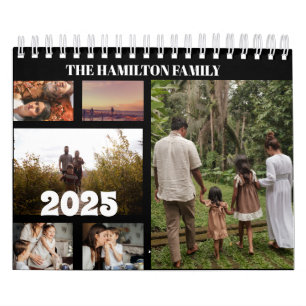 2026 Simple Custom Family Photo Collage Calendar