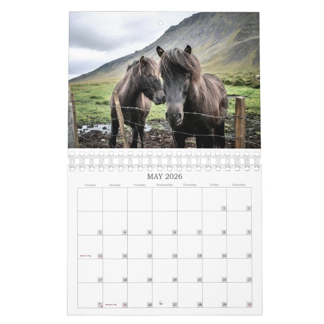 2026 SIMPLE HORSES CALENDAR (May 2026)
