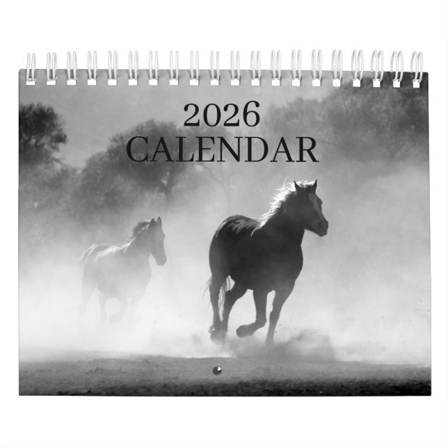 2026 SIMPLE HORSES CALENDAR (Cover)