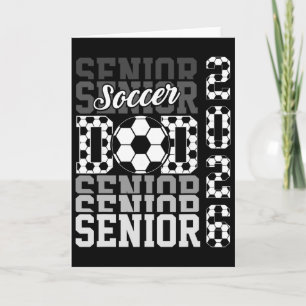 2026 Soccer Senior Dad Graduation Matching Family Card
