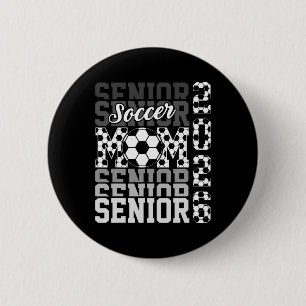 2026 Soccer Senior Mom Graduation Matching Family 6 Cm Round Badge