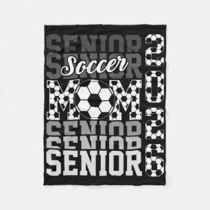 2026 Soccer Senior Mum Graduation Matching Family Fleece Blanket