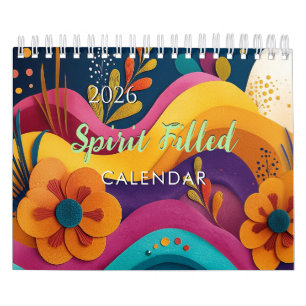 2026 Spirit Bible Verse Faith Wall Calendar