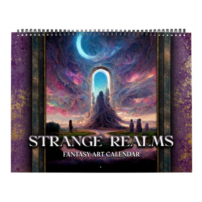 2026 Strange Realms 3 Fantasy Sci-Fi Calendar (Cover)
