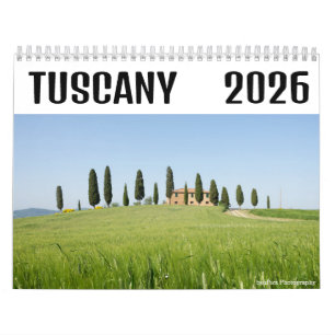 2026 Tuscany landscape photography  Calendar