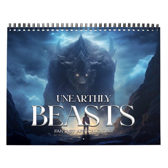 2026 Unearthly Beasts Fantasy Art Calendar (Cover)