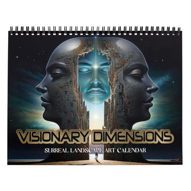 2026 Visionary Dimensions 6 Surreal Landscapes Calendar (Cover)