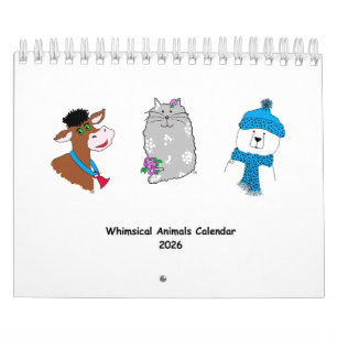 2026 Whimsical Animals Calendar ...