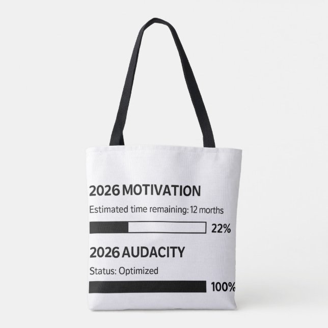 2026 Will Be My Year Tote Bag (Back)
