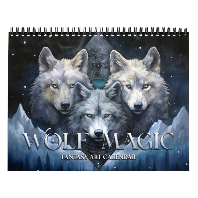2026 Wolf Magic 2 Fantasy Art Calendar (Cover)