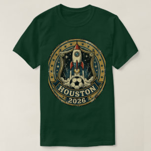 2026 World Cup Host City Vintage Football Badge T-Shirt