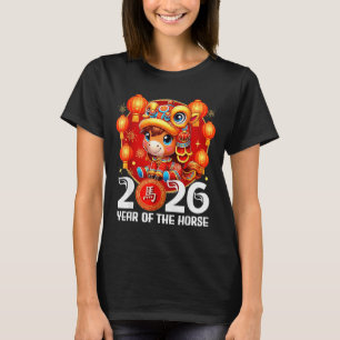 2026 Year Horse Chinese New Graphic Art T-Shirt