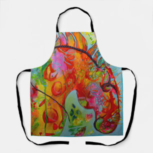 2026, Year of the Fire Horse Apron