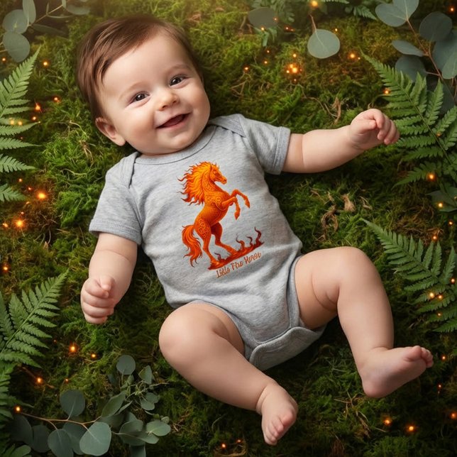 2026 Year of the Fire Horse Chinese Zodiac Baby Bodysuit (Creator Uploaded)
